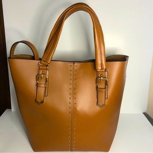 Brown Leather Tote Bag or Crossbody